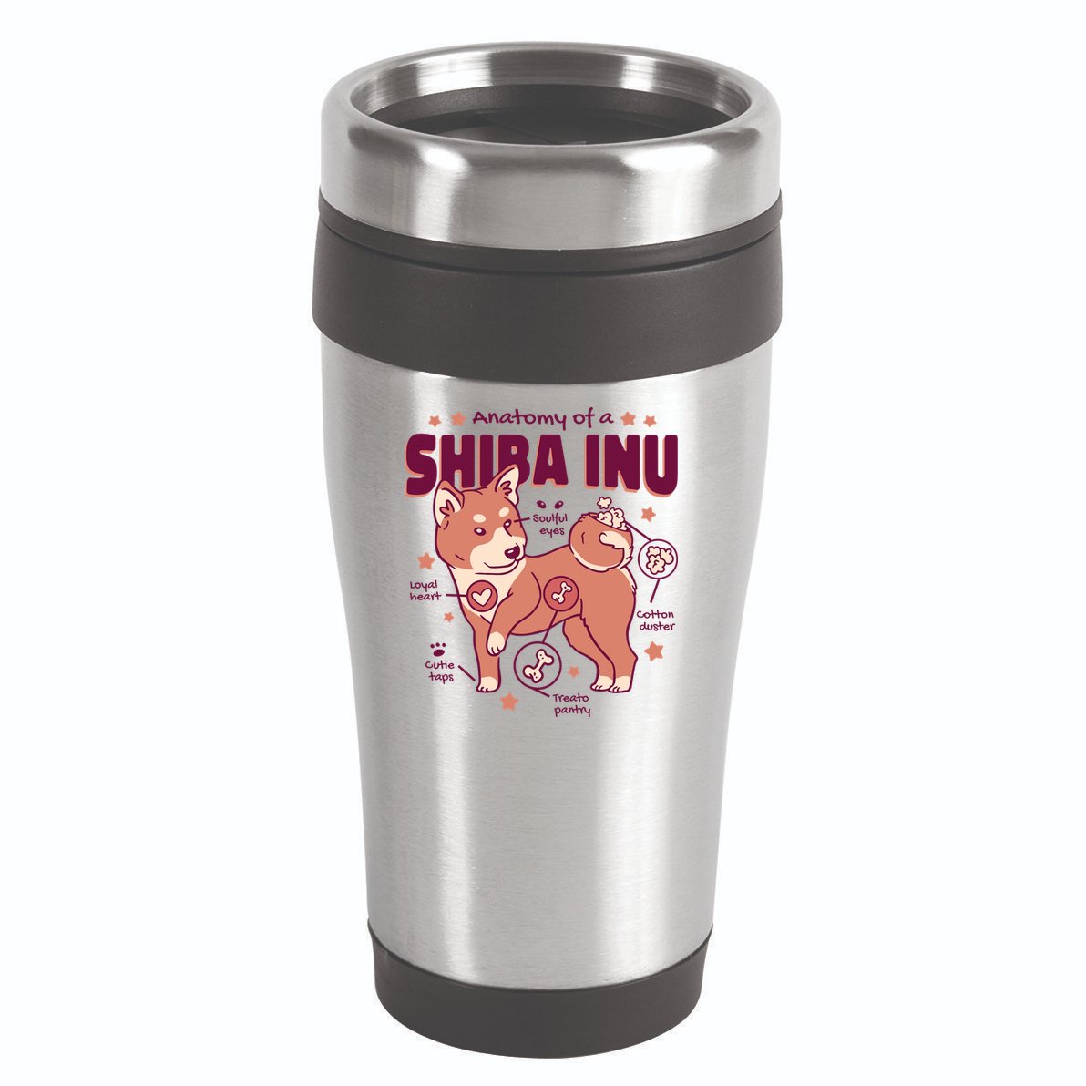 Red Panda Anatomy 16oz Travel Tumbler