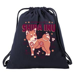 Red Panda Anatomy Drawstring Bag