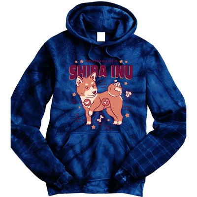 Red Panda Anatomy Tie Dye Hoodie