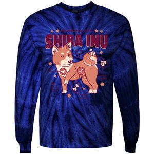 Red Panda Anatomy Tie-Dye Long Sleeve Shirt