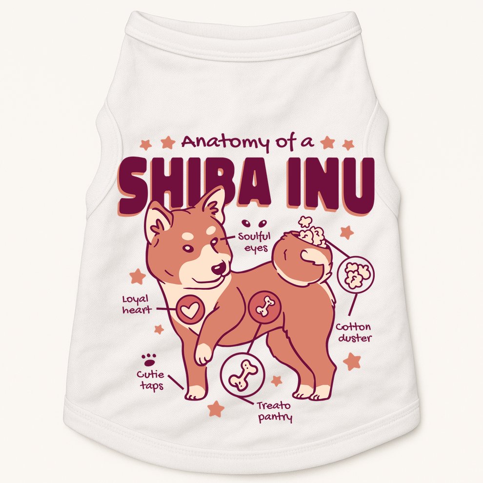 Red Panda Anatomy Doggie Tank