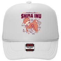 Red Panda Anatomy High Crown Mesh Back Trucker Hat