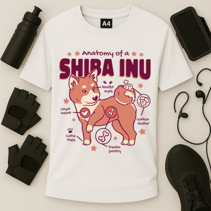Red Panda Anatomy Performance Shirt