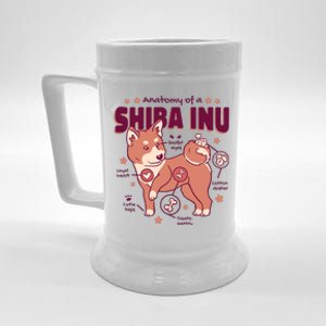 Red Panda Anatomy Beer Stein