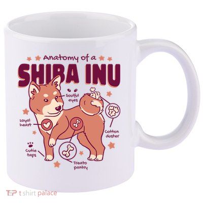 Red Panda Anatomy 11oz C Handle Ceramic Mug