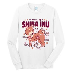 Red Panda Anatomy Tall Long Sleeve T-Shirt