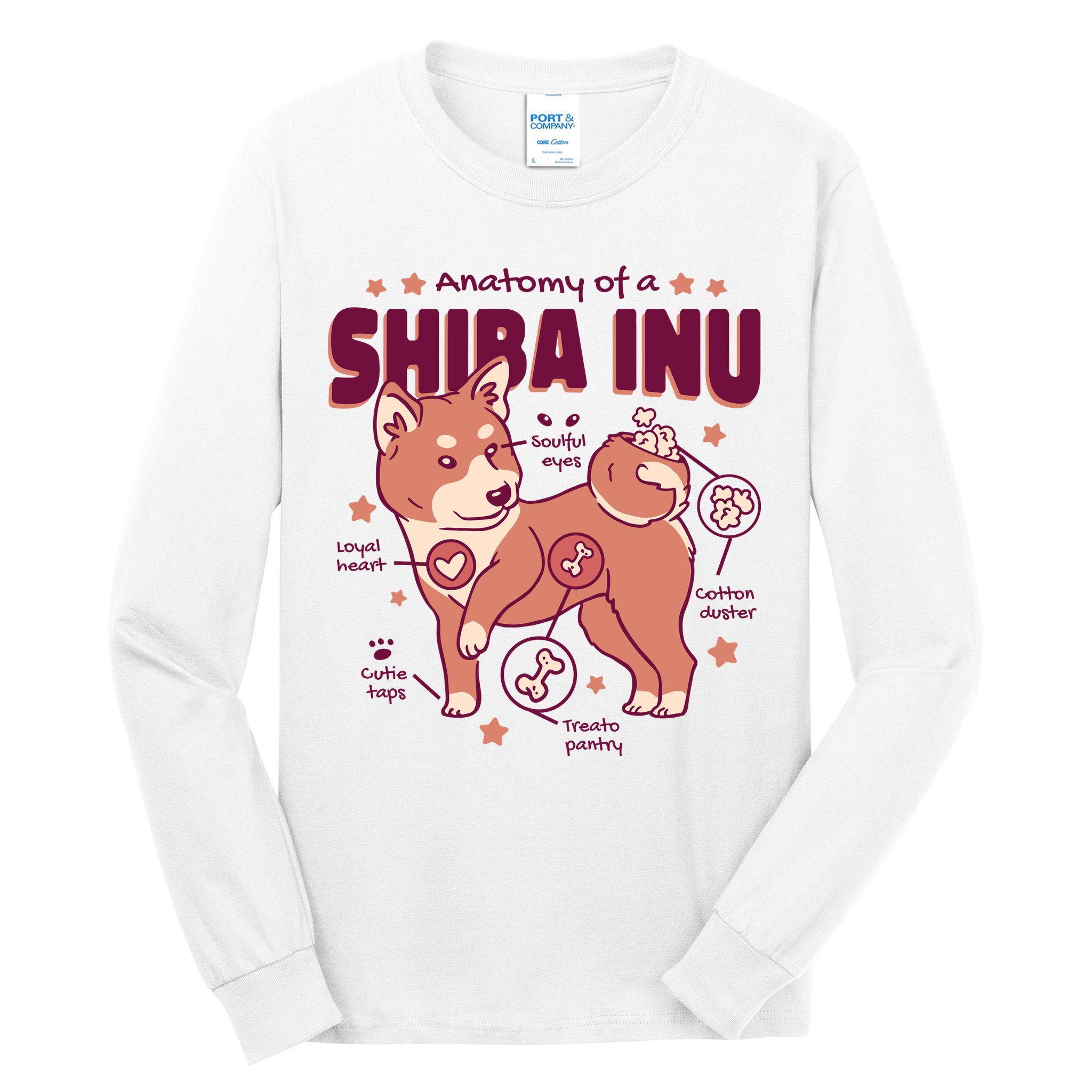 Red Panda Anatomy Tall Long Sleeve T-Shirt