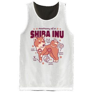 Red Panda Anatomy Mesh Reversible Basketball Jersey Tank