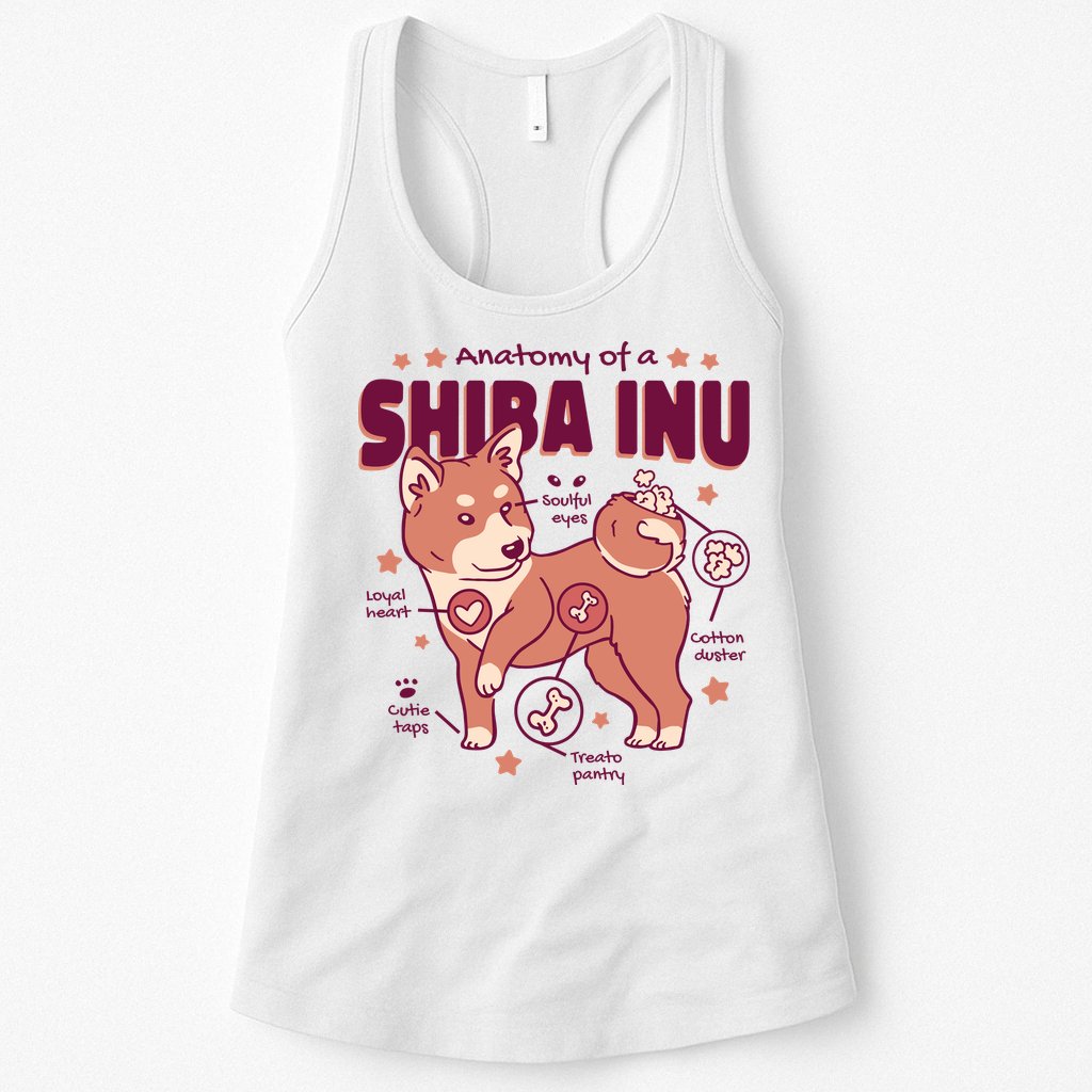 Red Panda Anatomy Womens Tank Top