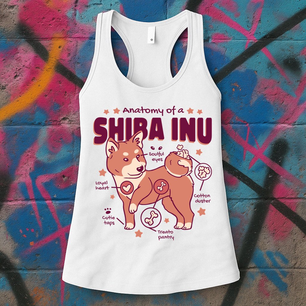 Red Panda Anatomy Womens Tank Top