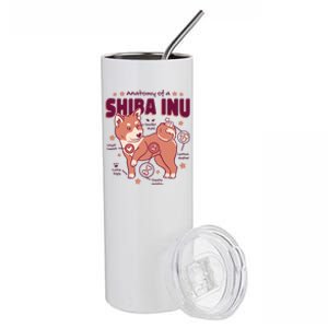 Red Panda Anatomy Stainless Steel Tumbler