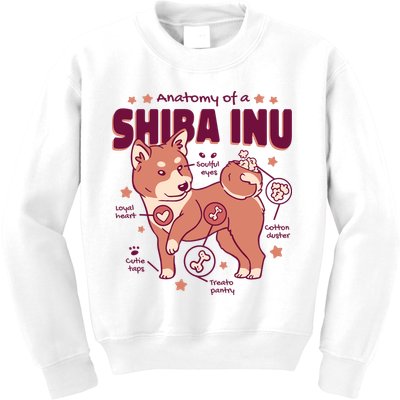 Red Panda Anatomy Kids Sweatshirt
