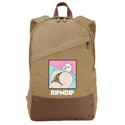 Ripndip Peaches And Nerm Cotton Canvas Backpack