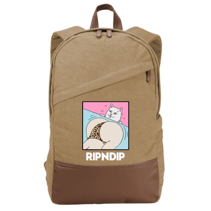 Ripndip Peaches And Nerm Cotton Canvas Backpack
