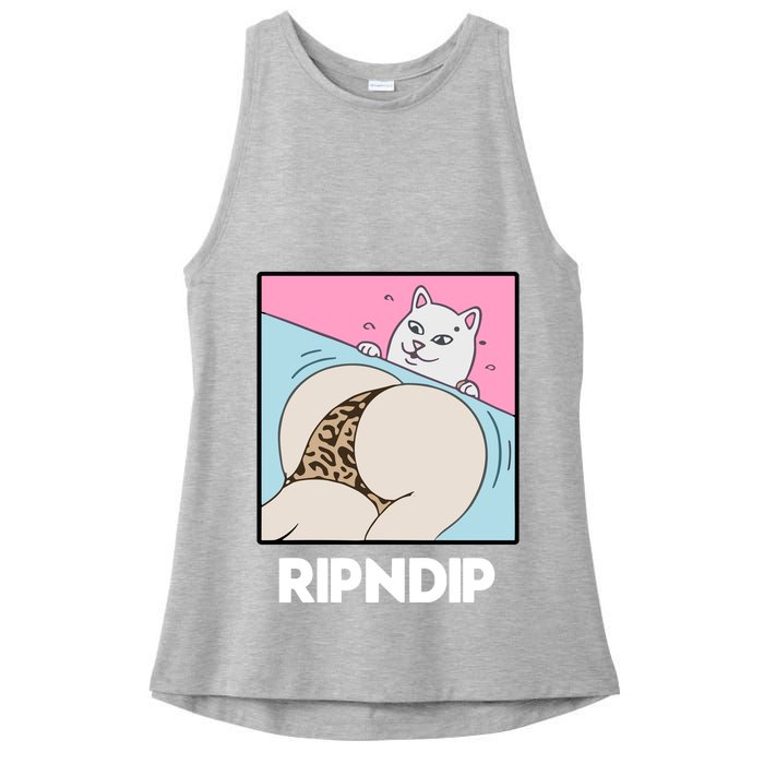 Ripndip Peaches And Nerm Ladies PosiCharge Tri-Blend Wicking Tank
