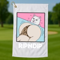 Ripndip Peaches And Nerm Golf Towel