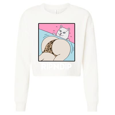 Ripndip Peaches And Nerm Cropped Pullover Crew