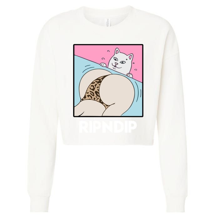 Ripndip Peaches And Nerm Cropped Pullover Crew