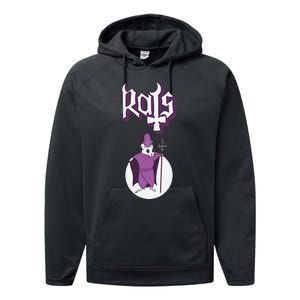 Rat Parent Artwork Dorime Ghost Rat Performance Fleece Hoodie