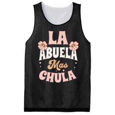 Regalos Para Abuelita La Mas Chula Grandmother In Spanish Mesh Reversible Basketball Jersey Tank