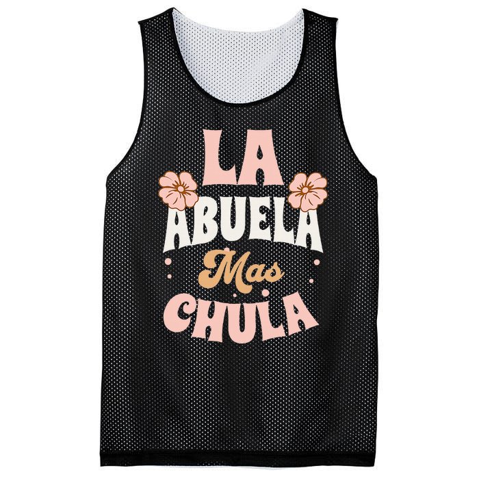 Regalos Para Abuelita La Mas Chula Grandmother In Spanish Mesh Reversible Basketball Jersey Tank