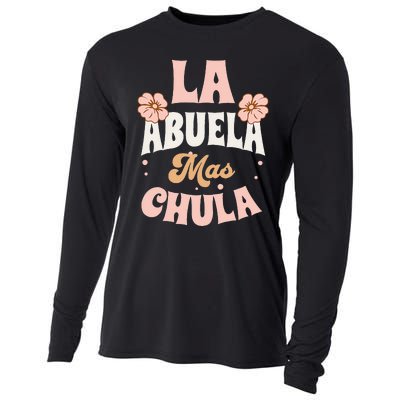 Regalos Para Abuelita La Mas Chula Grandmother In Spanish Cooling Performance Long Sleeve Crew