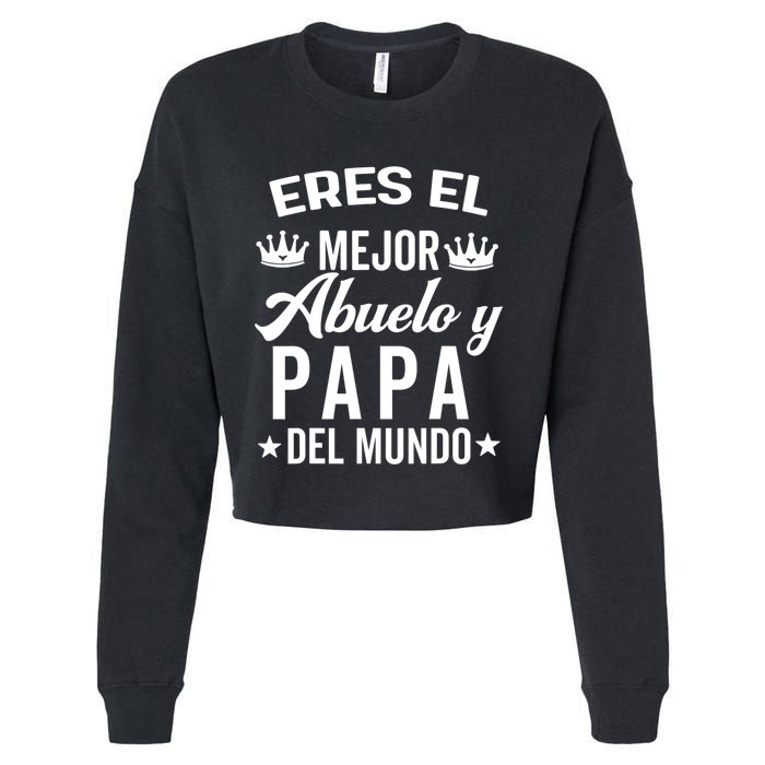 Regalos Para Abuelo Dia Del Padre Camiseta Mejor Abuelo Cropped Pullover Crew