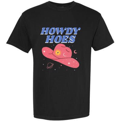 Retro Preppy Aesthetic Cowgirl Rodeo Howdy Hoes Cosmic Garment-Dyed Heavyweight T-Shirt