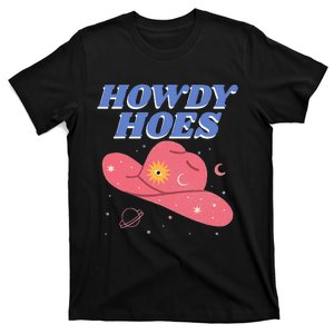 Retro Preppy Aesthetic Cowgirl Rodeo Howdy Hoes Cosmic T-Shirt