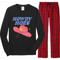 Retro Preppy Aesthetic Cowgirl Rodeo Howdy Hoes Cosmic Long Sleeve Pajama Set