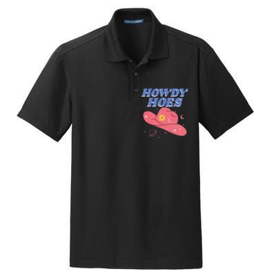 Retro Preppy Aesthetic Cowgirl Rodeo Howdy Hoes Cosmic Dry Zone Grid Polo