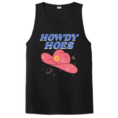 Retro Preppy Aesthetic Cowgirl Rodeo Howdy Hoes Cosmic PosiCharge Competitor Tank