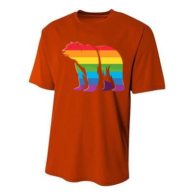 Retro Polar Bear Rainbow Lgbt Pride Lesbian Lgbt Funny Gift Performance Sprint T-Shirt