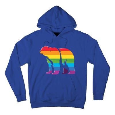 Retro Polar Bear Rainbow Lgbt Pride Lesbian Lgbt Funny Gift Tall Hoodie