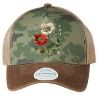 Red Poppy Botanical Poppies Red Poppy Legacy Tie Dye Trucker Hat