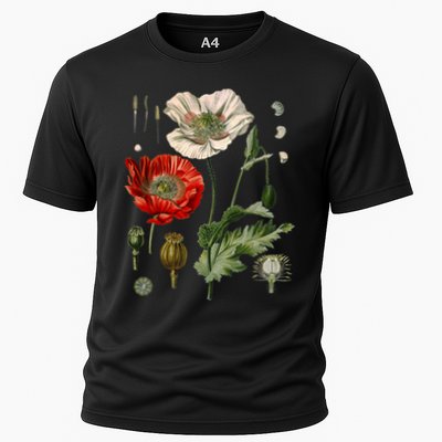 Red Poppy Botanical Poppies Red Poppy Performance Shirt