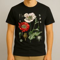 Red Poppy Botanical Poppies Red Poppy T-Shirt