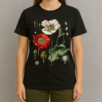 Red Poppy Botanical Poppies Red Poppy T-Shirt