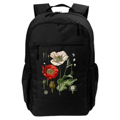Red Poppy Botanical Poppies Red Poppy Backpack