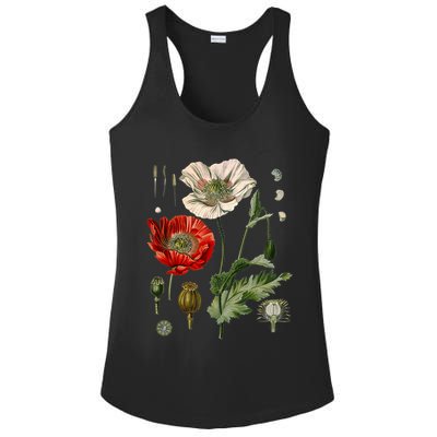 Red Poppy Botanical Poppies Red Poppy Ladies PosiCharge Competitor Racerback Tank