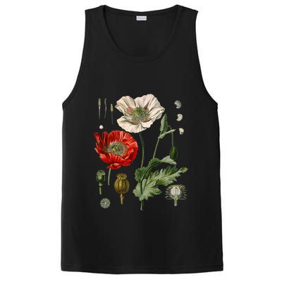 Red Poppy Botanical Poppies Red Poppy PosiCharge Competitor Tank