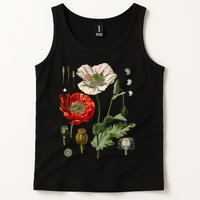 Red Poppy Botanical Poppies Red Poppy Tank Top