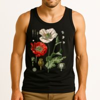 Red Poppy Botanical Poppies Red Poppy Tank Top