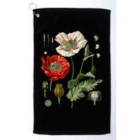 Red Poppy Botanical Poppies Red Poppy Golf Towel