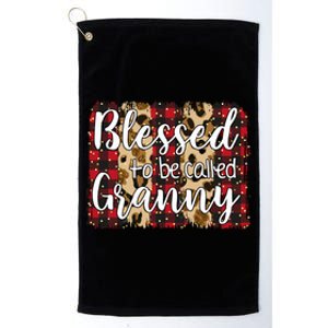 Red Plaid Blessed To Be Called Granny Mothers Day Christmas Cool Gift Platinum Collection Golf Towel