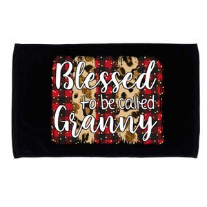 Red Plaid Blessed To Be Called Granny Mothers Day Christmas Cool Gift Microfiber Hand Towel