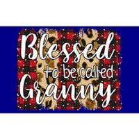 Red Plaid Blessed To Be Called Granny Mothers Day Christmas Cool Gift Bumper Sticker