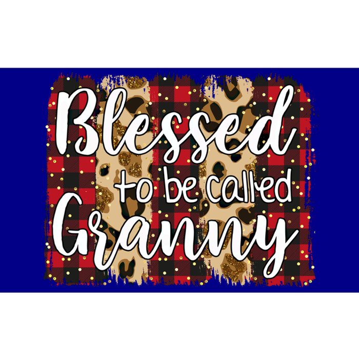 Red Plaid Blessed To Be Called Granny Mothers Day Christmas Cool Gift Bumper Sticker