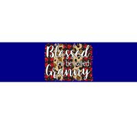 Red Plaid Blessed To Be Called Granny Mothers Day Christmas Cool Gift Bumper Sticker