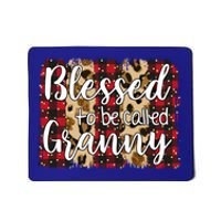 Red Plaid Blessed To Be Called Granny Mothers Day Christmas Cool Gift Mousepad